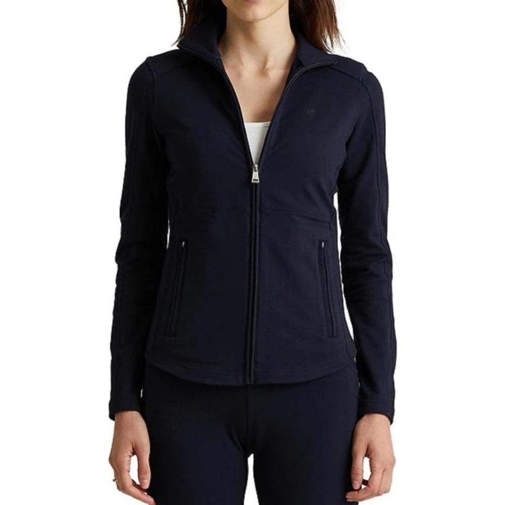 RALPH LAUREN Navy Jacket Silver Zips Sz XXL NWT